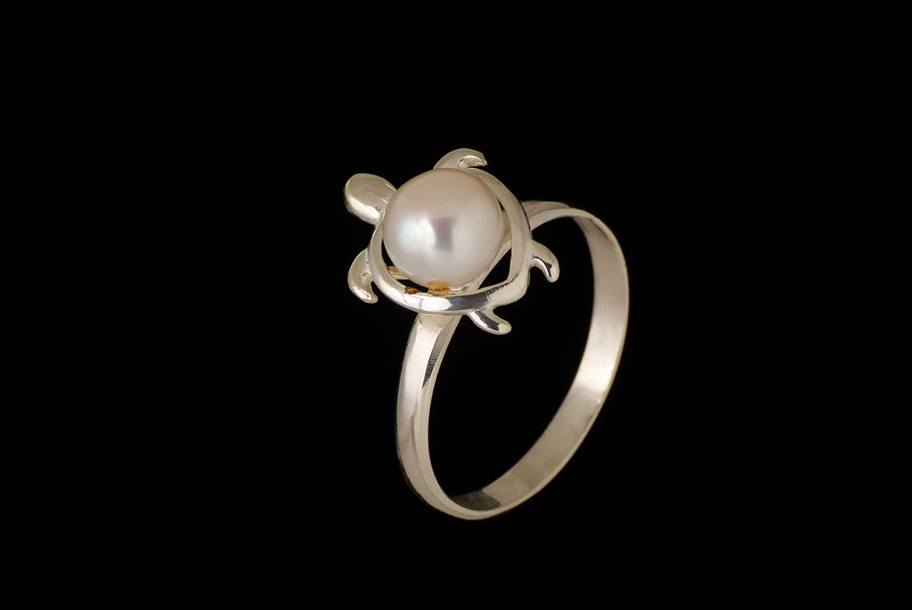 Ring Pearl Turtle Wing - Bambu Silver Jewellry