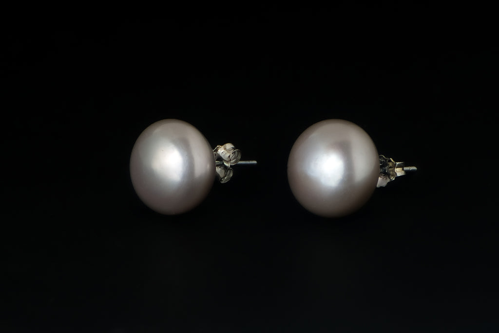 Earring Pearl Stud Basic - Bambu Silver Jewellry