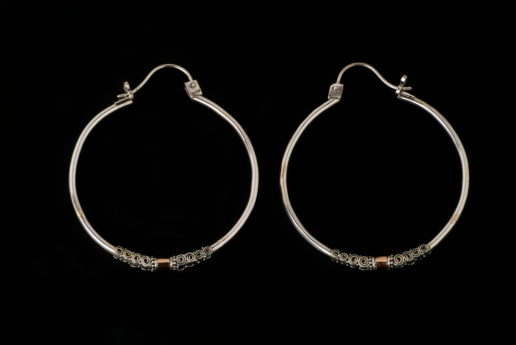 Earring Aro Gold Décor 2 x 40mm