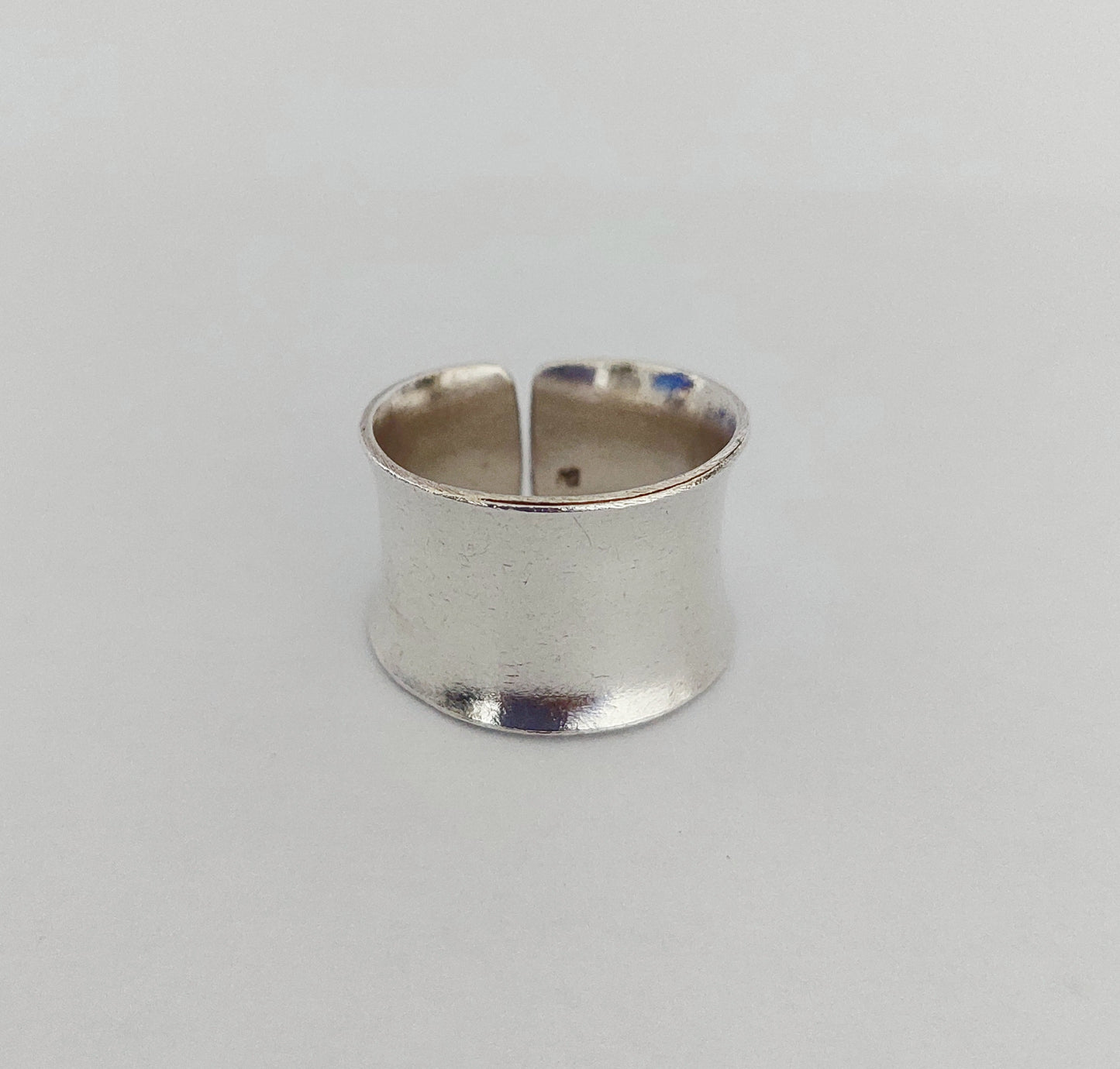 Ring Plain 1.6cm Free Size - Bambu Silver Jewellry