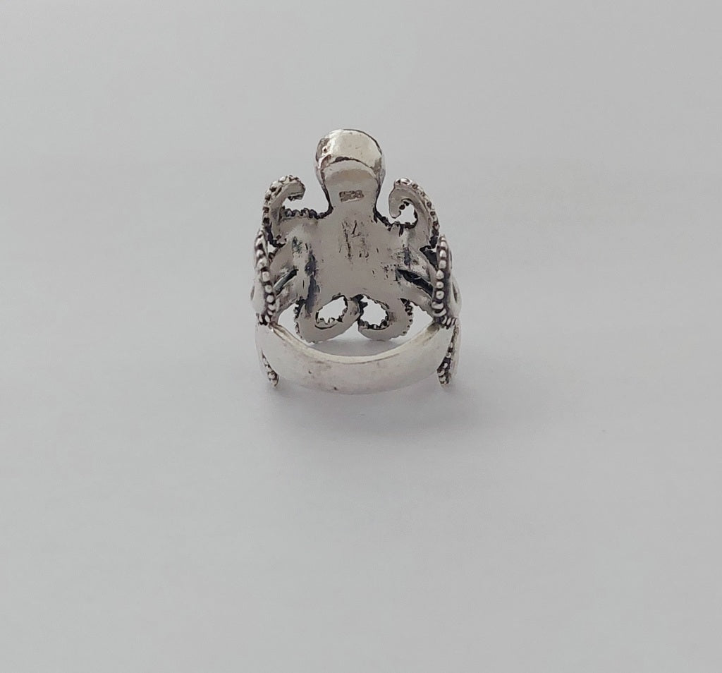 Ring Octopus 3cm - Bambu Silver Jewellry