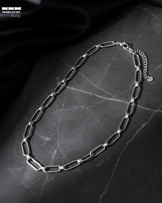 Necklace Chain Long Hammer 18 X 7 X 1mm Set - Bambu Silver Jewellry