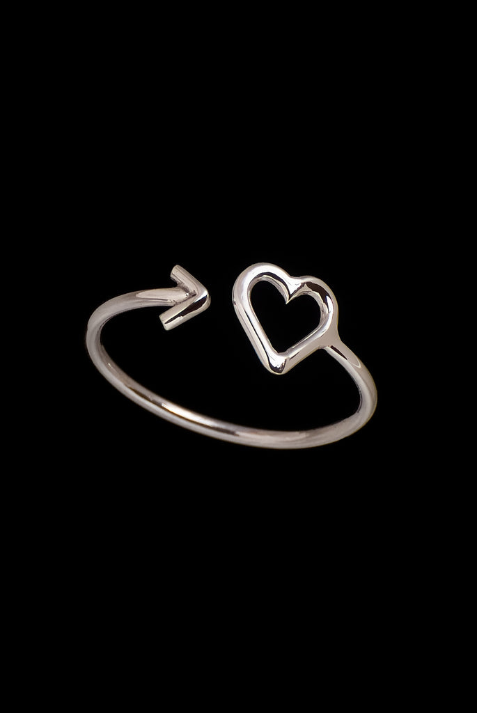 Small Ring Heart Sibok - Bambu Silver Jewellry