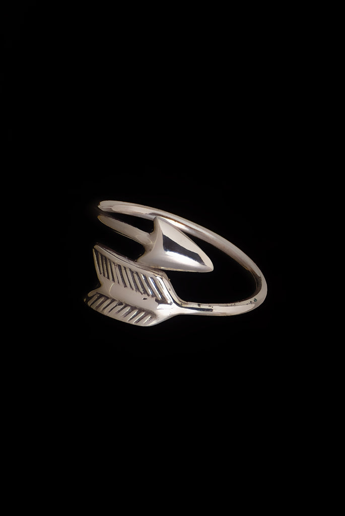 Small Ring Arrow Oxid Free Size - Bambu Silver Jewellry