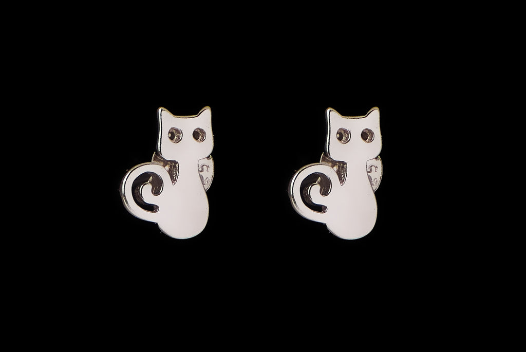 Earring Stud Cat Small