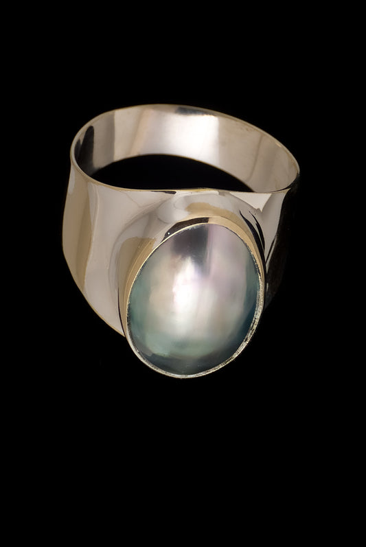 Ring Pearl Cokle - Bambu Silver Jewellry