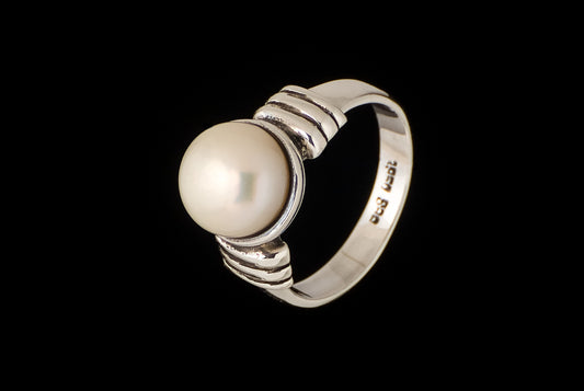 Ring Pearl Line Bro - Bambu Silver Jewellry