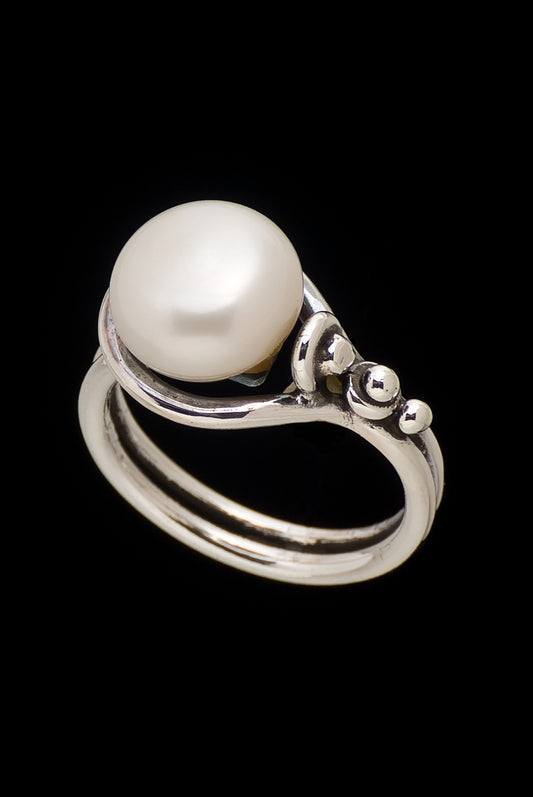 Ring Pearl 3 Jawan Bro - Bambu Silver Jewellry