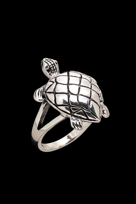 Ring Turtle Center 2.2 X 2cm - Bambu Silver Jewellry