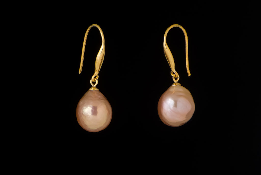 Earring Pearl Drop 19 ,11-12mm