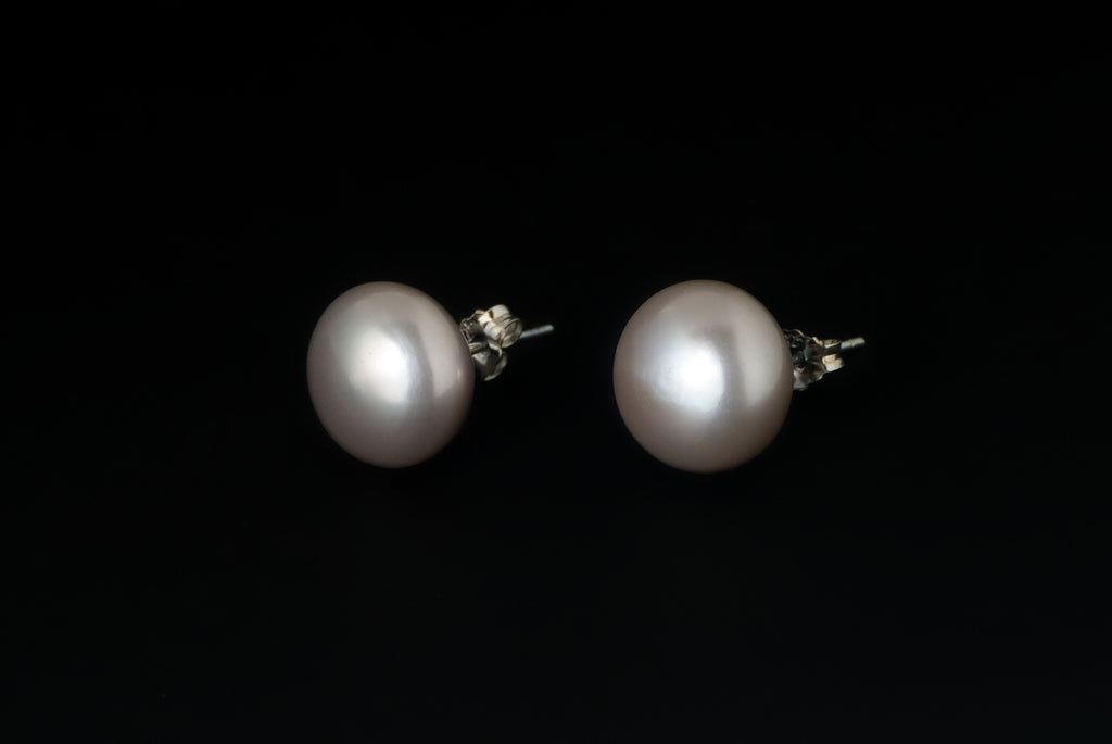 Earring Pearl Stud Basic - Bambu Silver Jewellry