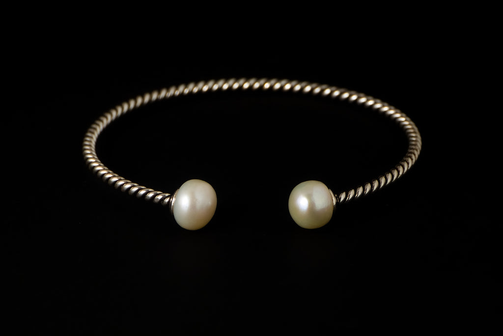 Cuff Pearl Twins Kawatan