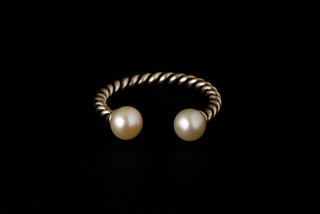 Ring Pearl Kawatan Twin