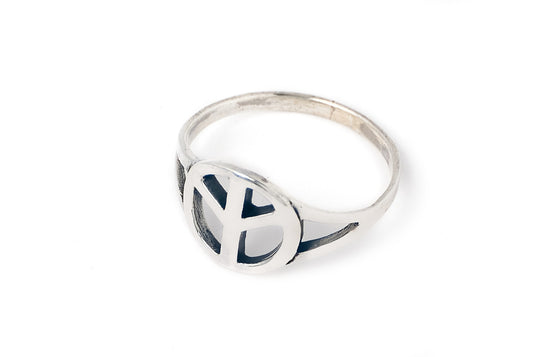 Small Ring Peace 1cm - Bambu Silver Jewellry