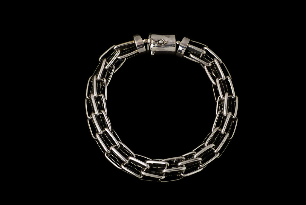 Bracelet Snake Bone Oxid - Bambu Silver Jewellry