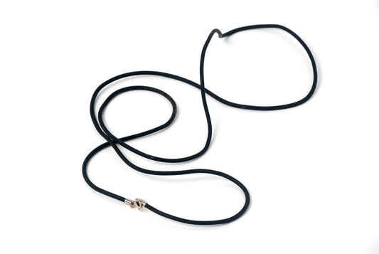 Necklace Rubber 2mm - Bambu Silver Jewellry