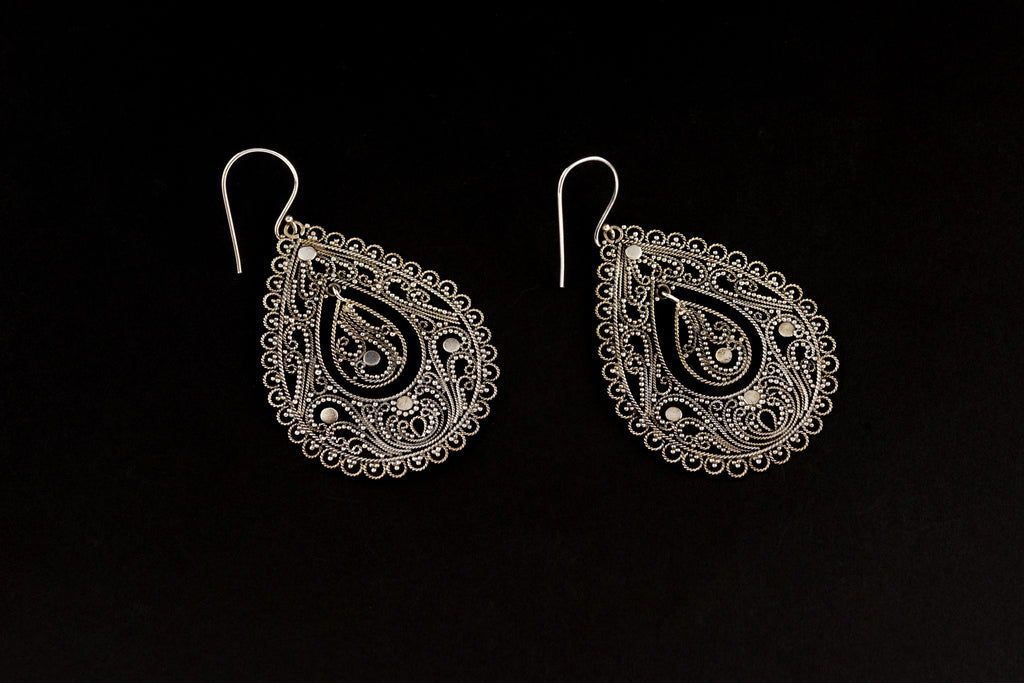Earring Kawatan Bun Oval 2In1 4.7x3.7cm  1.9x1.2cm
