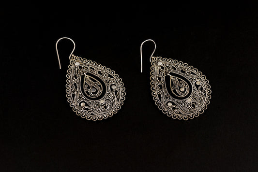 Earring Kawatan Bun Oval 2In1 4.7x3.7cm  1.9x1.2cm