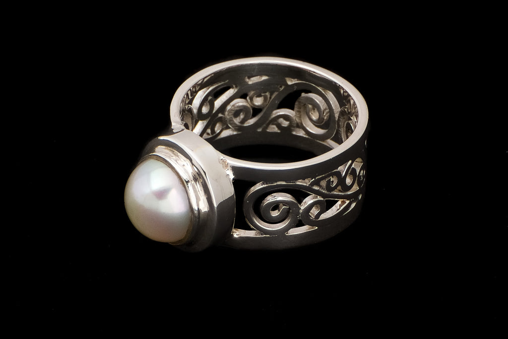 Ring Pearl Bro Décor Big