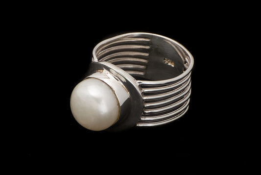 Ring Pearl Khun 7 Lines - Bambu Silver Jewellry