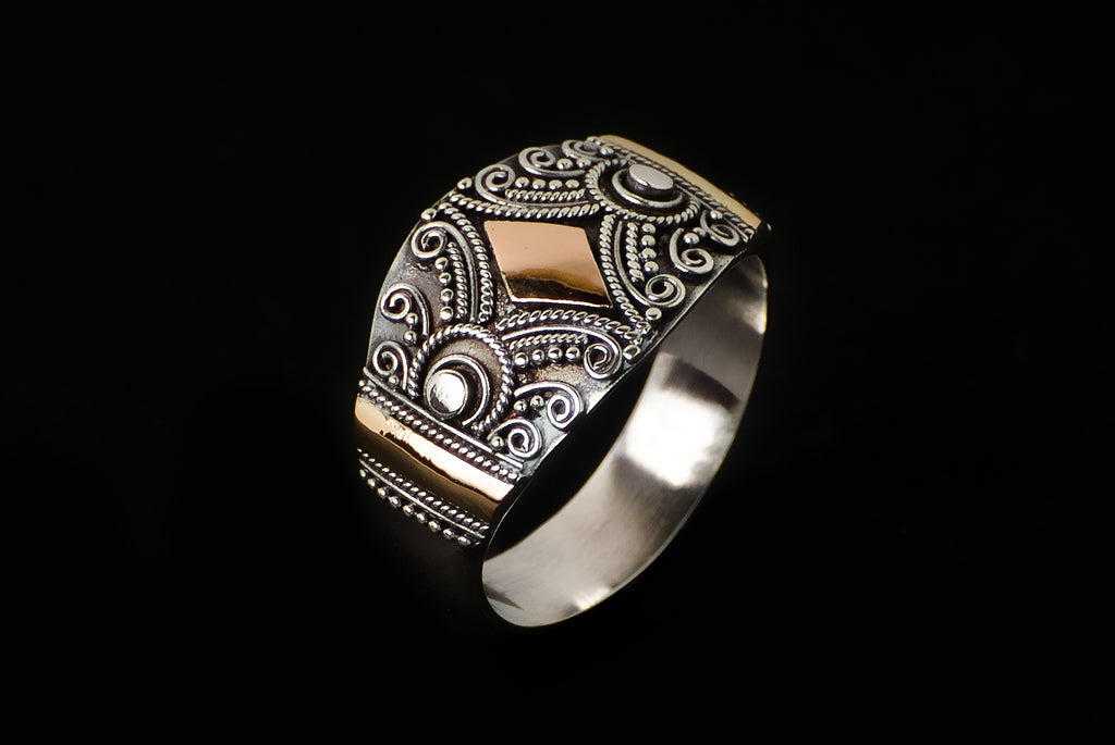 Ring Silver Gold Jawan ,Wajik