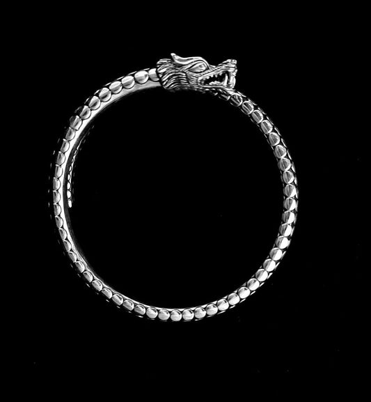 Bangle Dragon Arma 6mm - Bambu Silver Jewellry