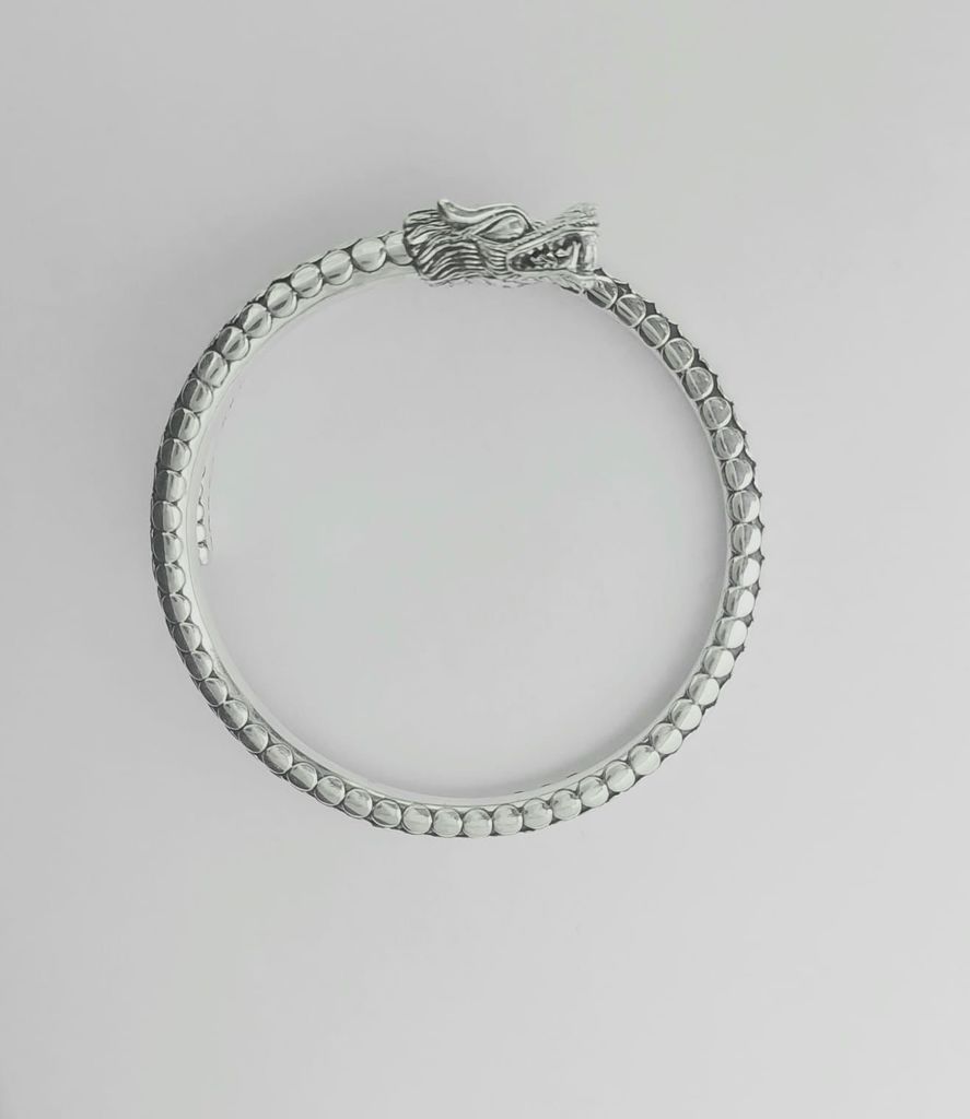 Bangle Dragon Arma 6mm - Bambu Silver Jewellry