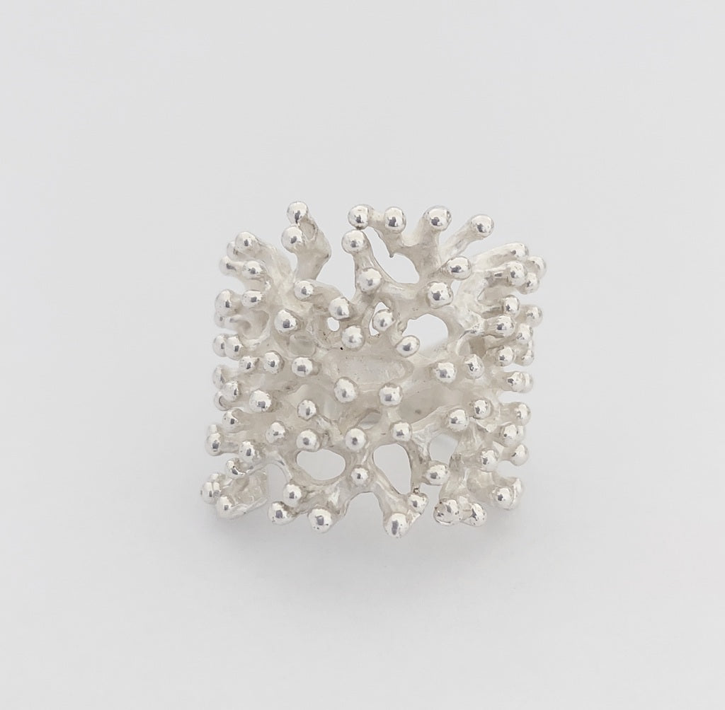 Ring Coral Square 2.5cm