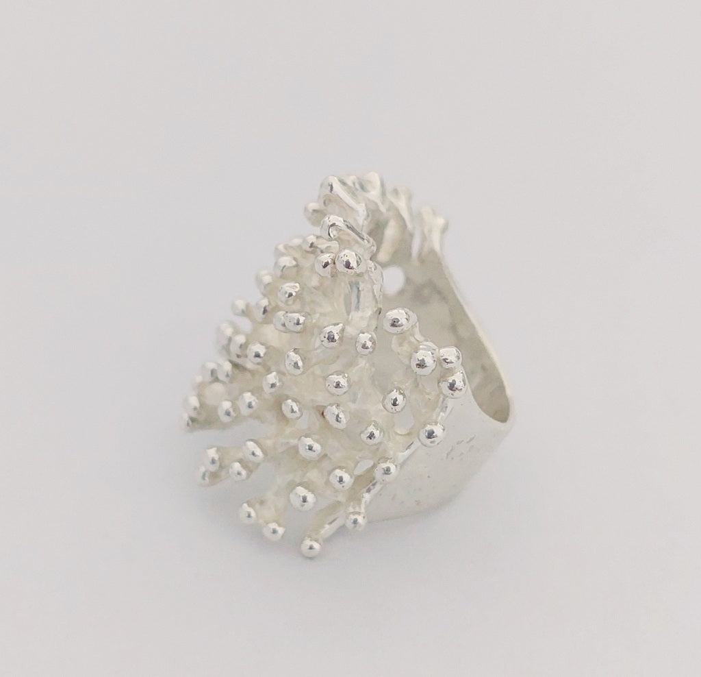 Ring Coral Square 2.5cm