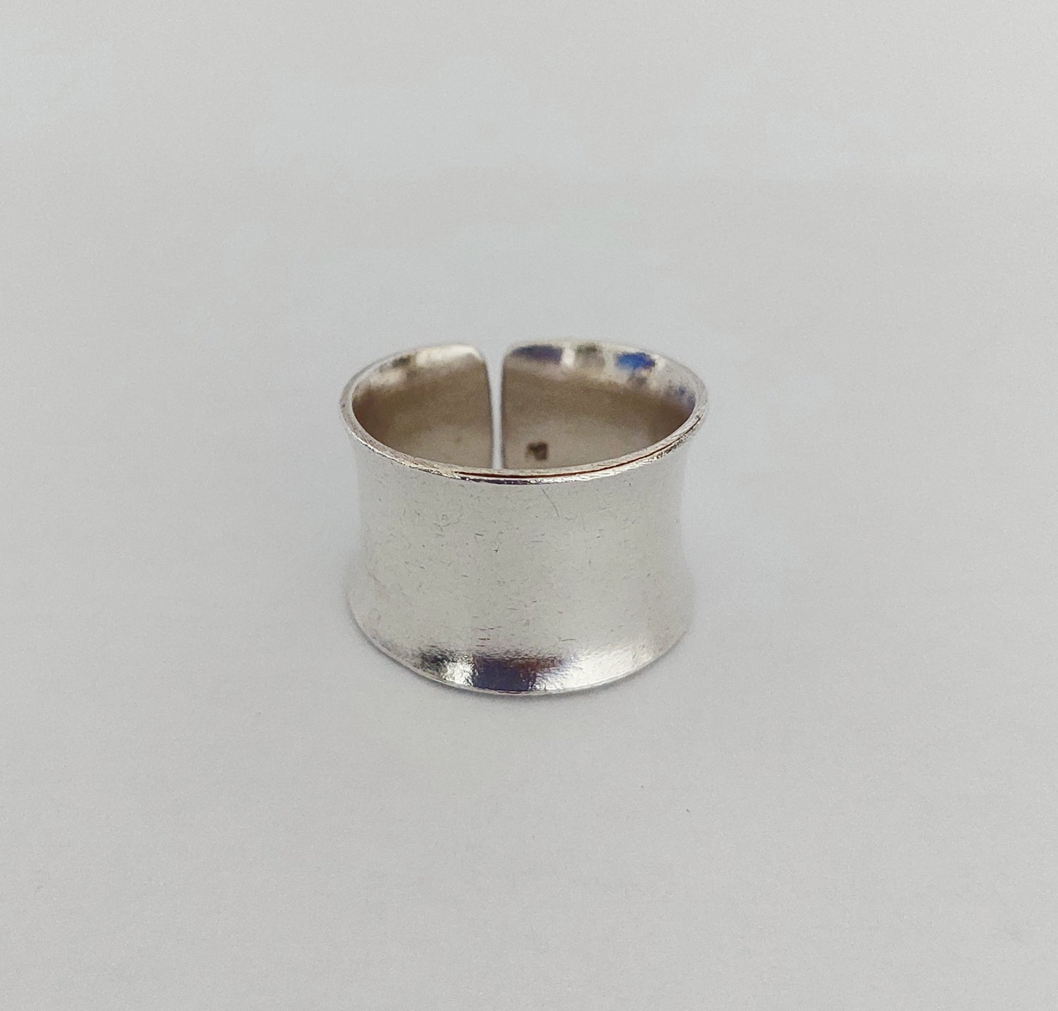 Ring Plain 1.6cm Free Size - Bambu Silver Jewellry