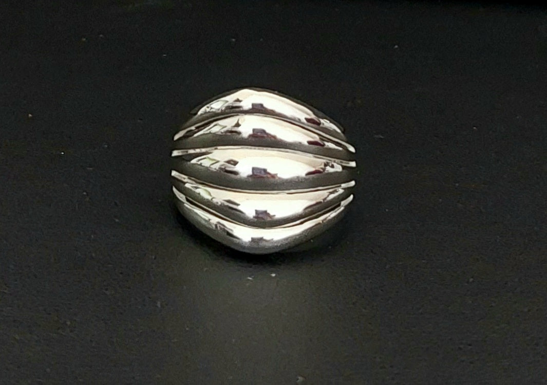 Ring Plain 5 Lines 1.9cm - Bambu Silver Jewellry