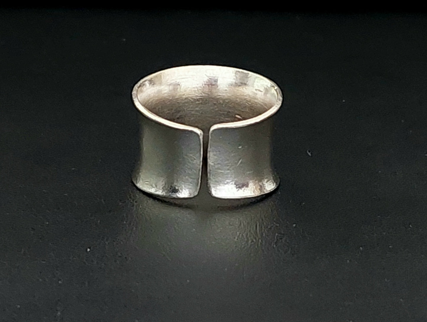 Ring Plain 1.6cm Free Size - Bambu Silver Jewellry
