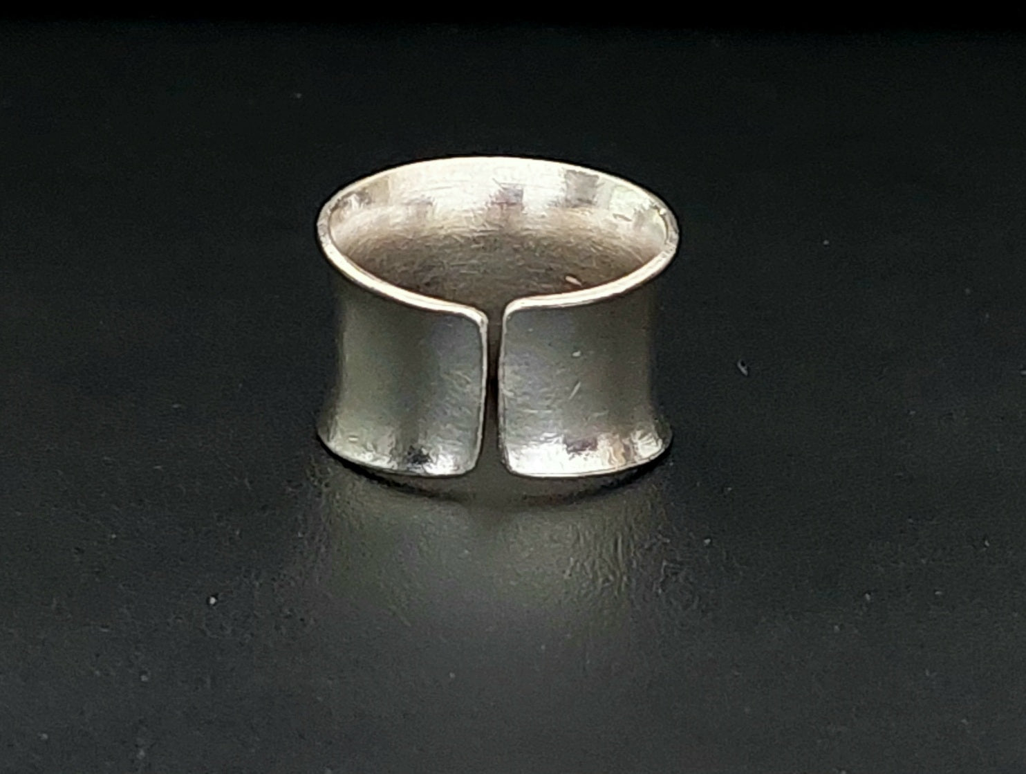 Ring Plain 1.6cm Free Size - Bambu Silver Jewellry