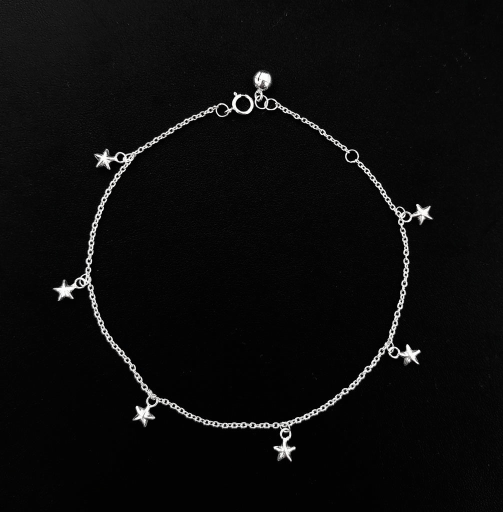Angklet Stars Adjustable - Bambu Silver Jewellry