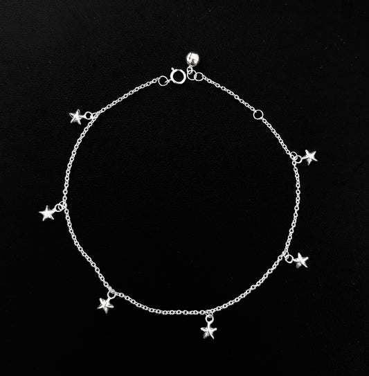 Angklet Stars Adjustable - Bambu Silver Jewellry