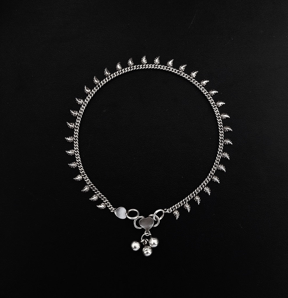 Angklet Rumbai Leaf - Bambu Silver Jewellry