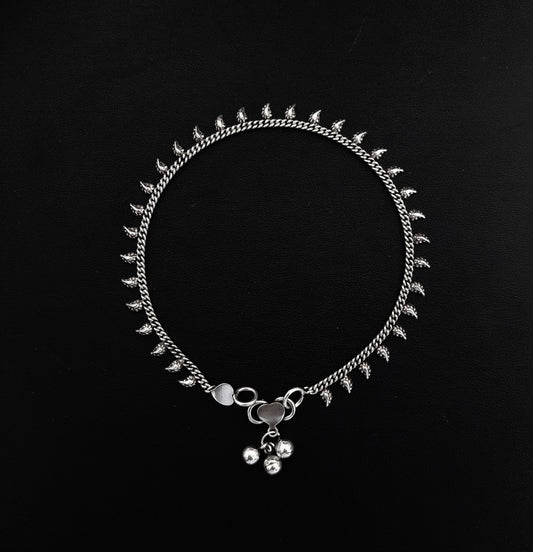 Angklet Rumbai Leaf - Bambu Silver Jewellry