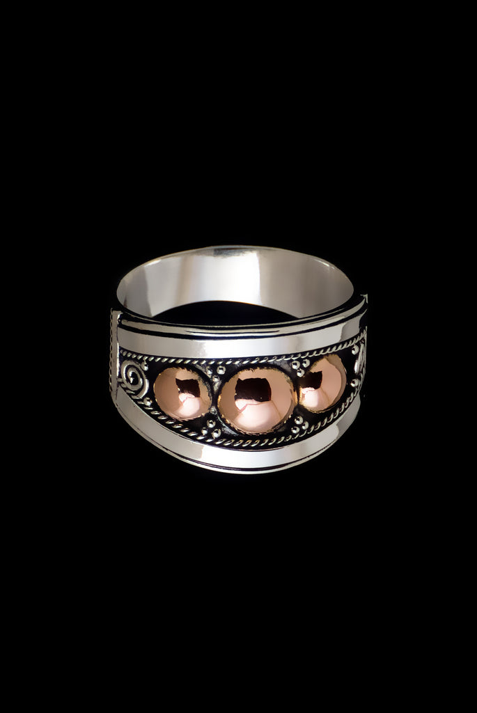 Ring Plong Mas 13mm - Bambu Silver Jewellry