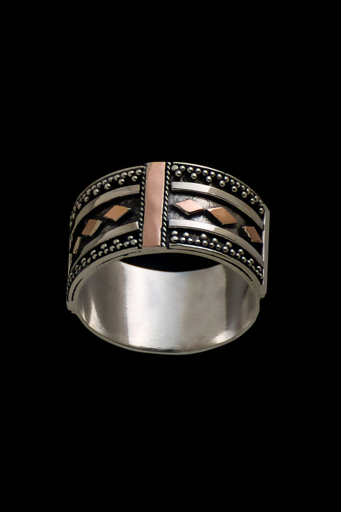 Ring Emas Wajik Jawan 1.2cm - Bambu Silver Jewellry