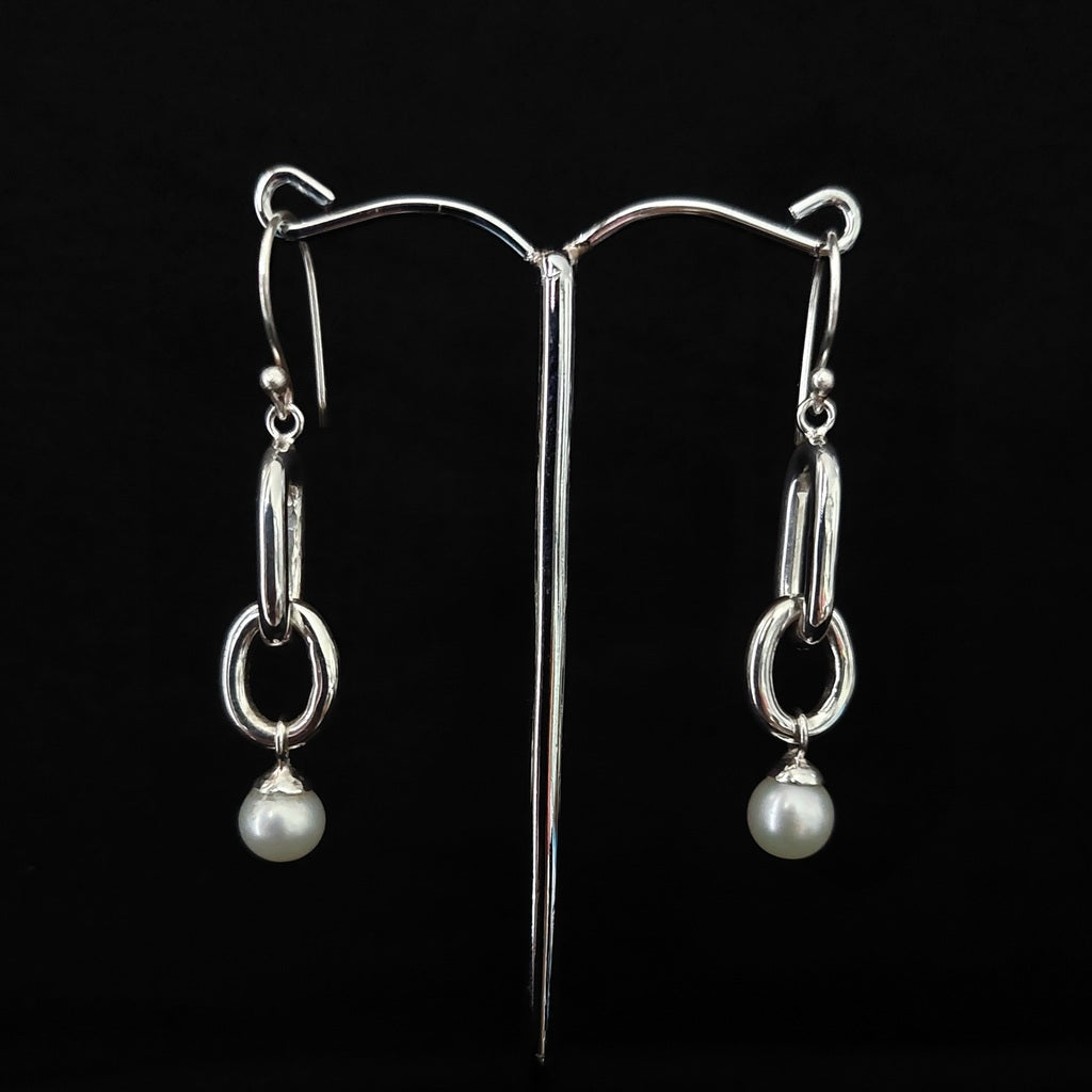 Earring Pearl Round Tifany  6-7mm