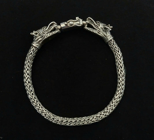 Bracelet 2 Dragon 5mm - Bambu Silver Jewellry