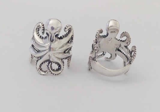 Ring Octopus 3cm - Bambu Silver Jewellry